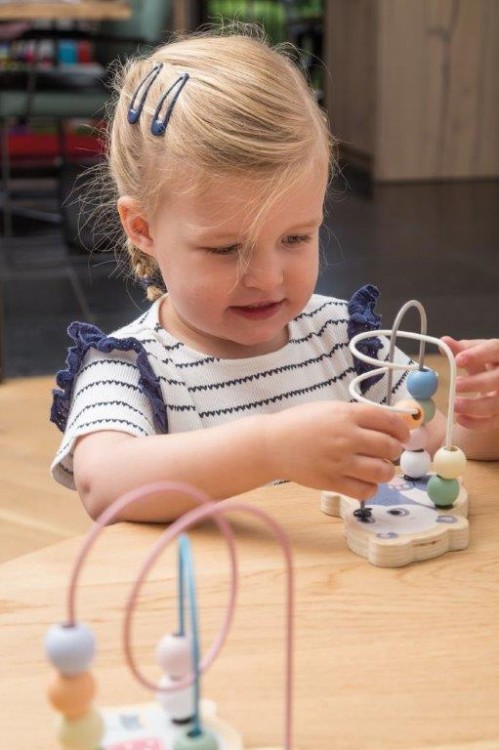 Labirynt Przeplatanka Słonik Jouéco - Drewniana Zabawka Edukacyjna