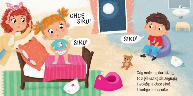 Postępy malucha. Mamusiu, chcę siusiu! - Książka dla dzieci 2+, całokartonowa