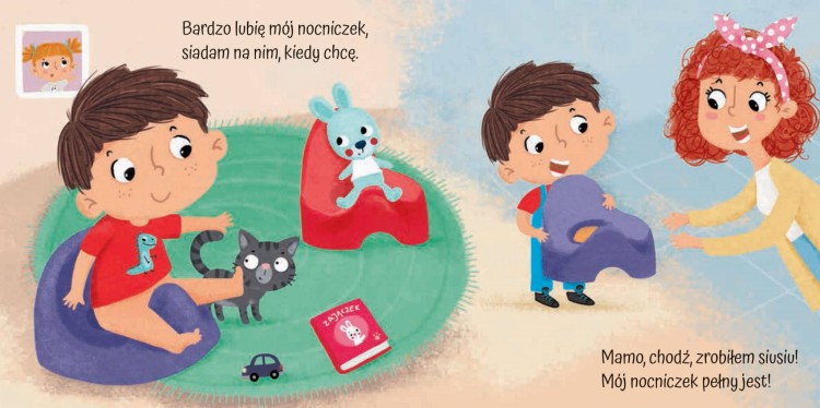 Postępy malucha. Mamusiu, chcę siusiu! - Książka dla dzieci 2+, całokartonowa