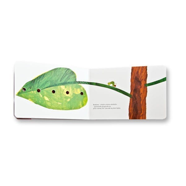 Bardzo głodna gąsienica - Książka dla dzieci całokartonowa, z otworkami