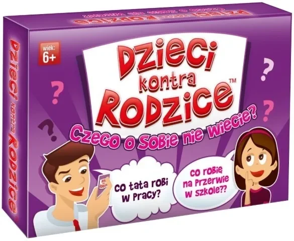 Dzieci Kontra Rodzice. Czego o Sobie Nie Wiecie? - Gra karciana dla dzieci 6+