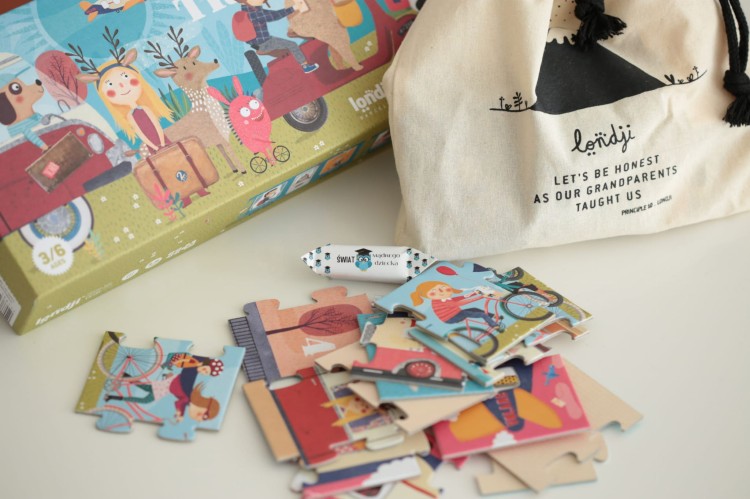 Nauka liczenia, Puzzle Podróżnicy dla dzieci