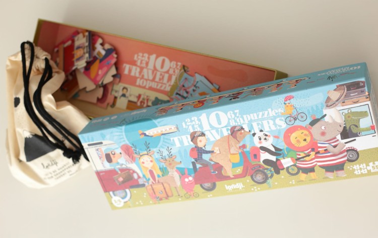 Nauka liczenia, Puzzle Podróżnicy dla dzieci