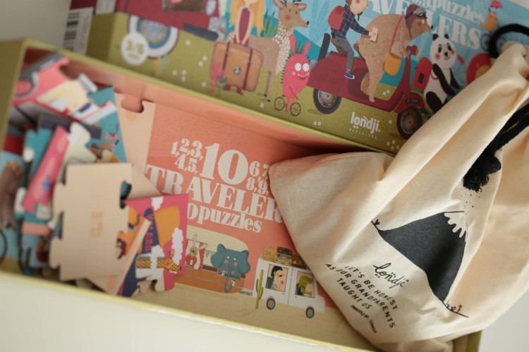 Nauka liczenia, Puzzle Podróżnicy dla dzieci