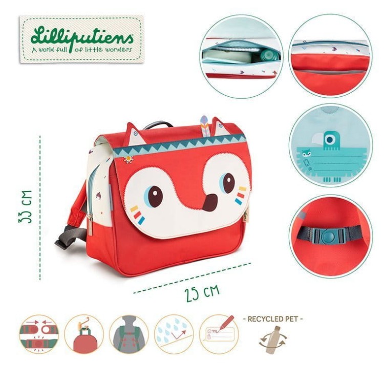 Lisiczka Alice Lilliputiens - Tornister plecak dla dzieci Świat Mądrego Dziecka