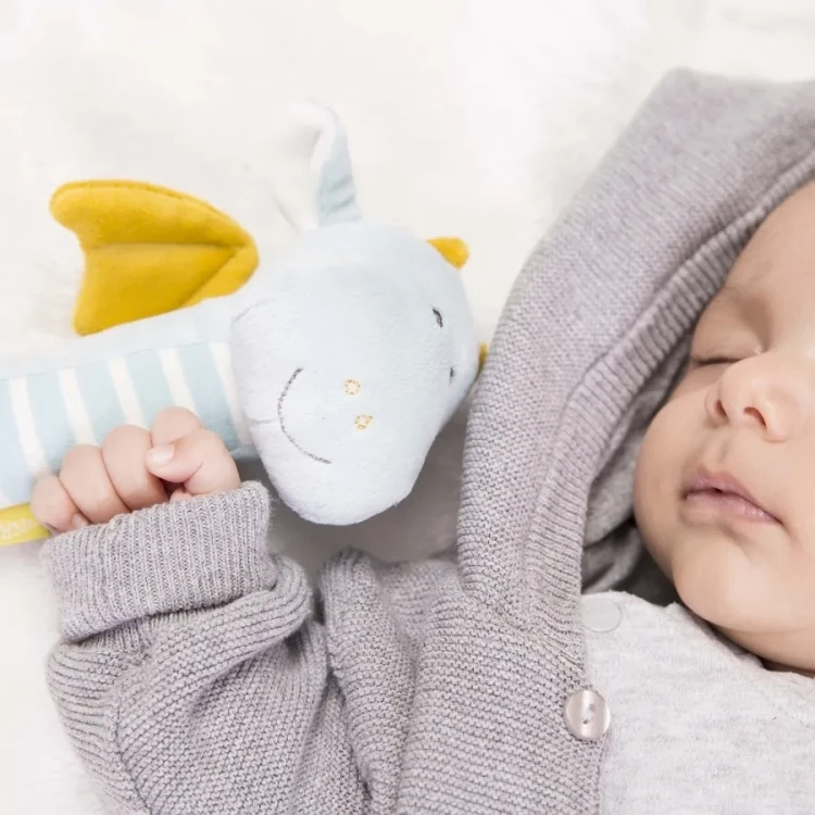 Zabawka do rączki z piszczałką Smok 17 cm Fehn