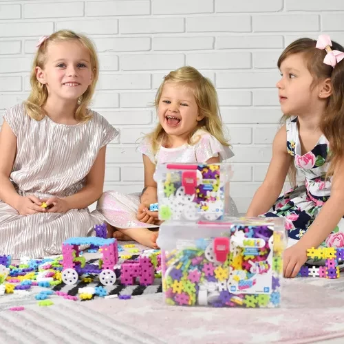 Klocki Meli - Basic Pink Constructor Travel Box 250