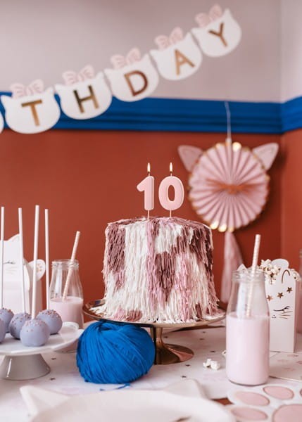 Świeczka 0 jasno różowa 5,5cm