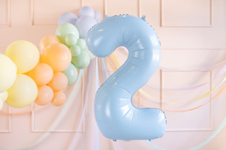 Balon foliowy 2 jasny niebieski 72cm