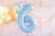 Balon foliowy 6 jasny niebieski 72cm