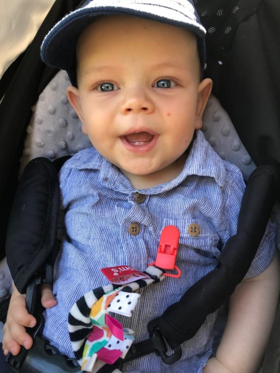 Zawieszka do smoczka kontrastowa Mom's Care