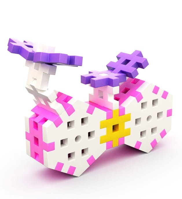 Klocki Meli - Basic Pink Constructor Travel Box 250