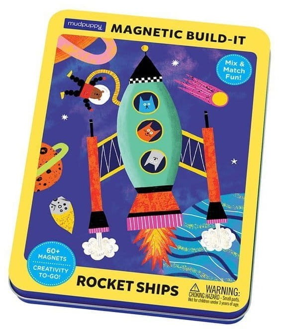 Puzzle Rakiety kosmiczne Mudpuppy - Magnetyczne konstrukcje dla dzieci 4+