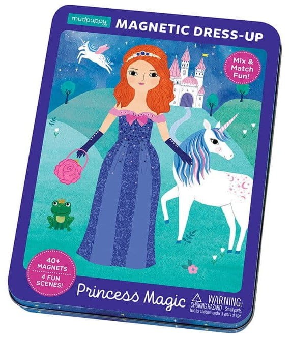 Puzzle Magiczne księżniczki Mudpuppy - Zestaw magnesów do tworzenia postaci dla dzieci 4+