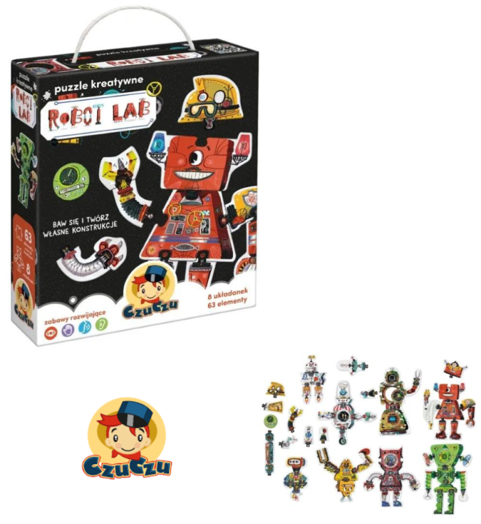 Robot Lab CzuCzu - Puzzle kreatywne dla dzieci