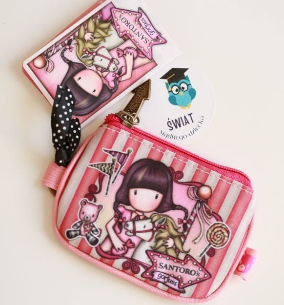 Portmonetka na Suwak Brelok Gorjuss Fairground Carousel Santoro - Portfel dla dzieci