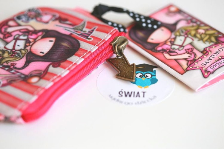 Portmonetka na Suwak Brelok Gorjuss Fairground Carousel Santoro - Portfel dla dzieci