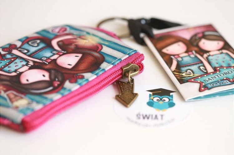 Portmonetka na Suwak Brelok Gorjuss Fairground Fireworks Santoro - Portfel dla dzieci