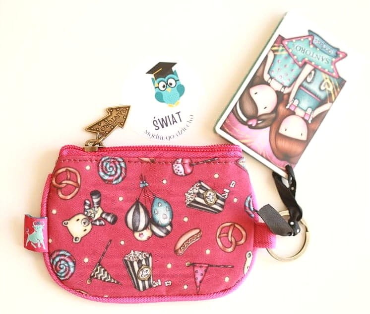 Portmonetka na Suwak Brelok Gorjuss Fairground Fireworks Santoro - Portfel dla dzieci
