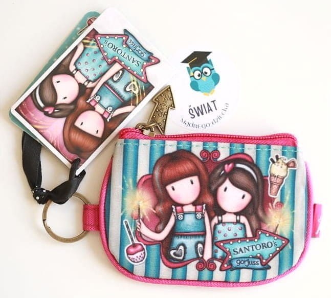Portmonetka na Suwak Brelok Gorjuss Fairground Fireworks Santoro - Portfel dla dzieci