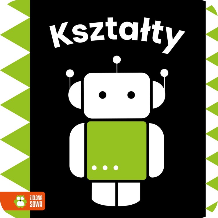 Książki kontrastowe. Kształty - książka dla niemowląt