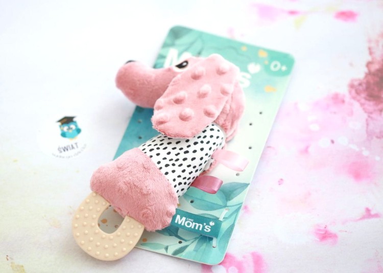 Jamiś Mom's Care - Pastelowy piszczek z gryzakiem Świat Mądrego Dziecka