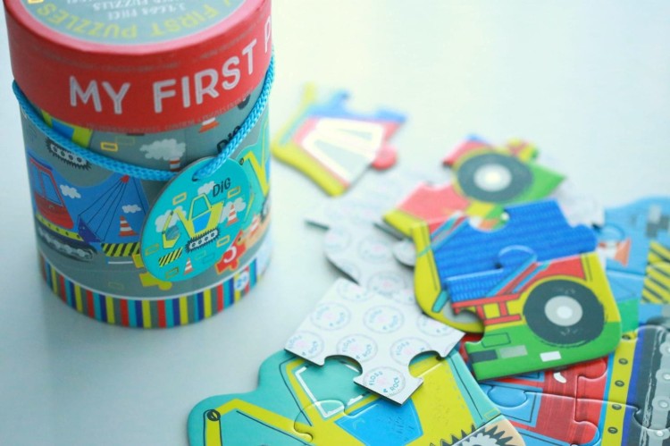 Na Budowie Floss & Rock - Puzzle dla dzieci 4w1