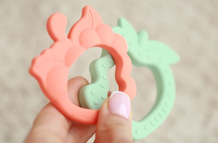 Gryzak owoce 2-pak GiliGums - Zabawka sensoryczna dla dzieci Świat Mądrego Dziecka