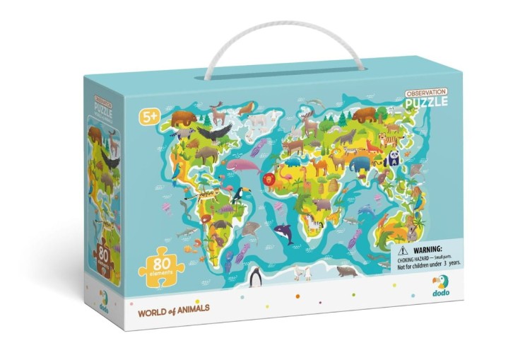 Puzzle Mapa świata zwierząt.jpg
