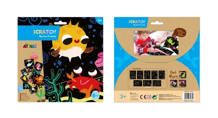 Moi wodni przyjaciele książeczka do zdrapywania Avenir