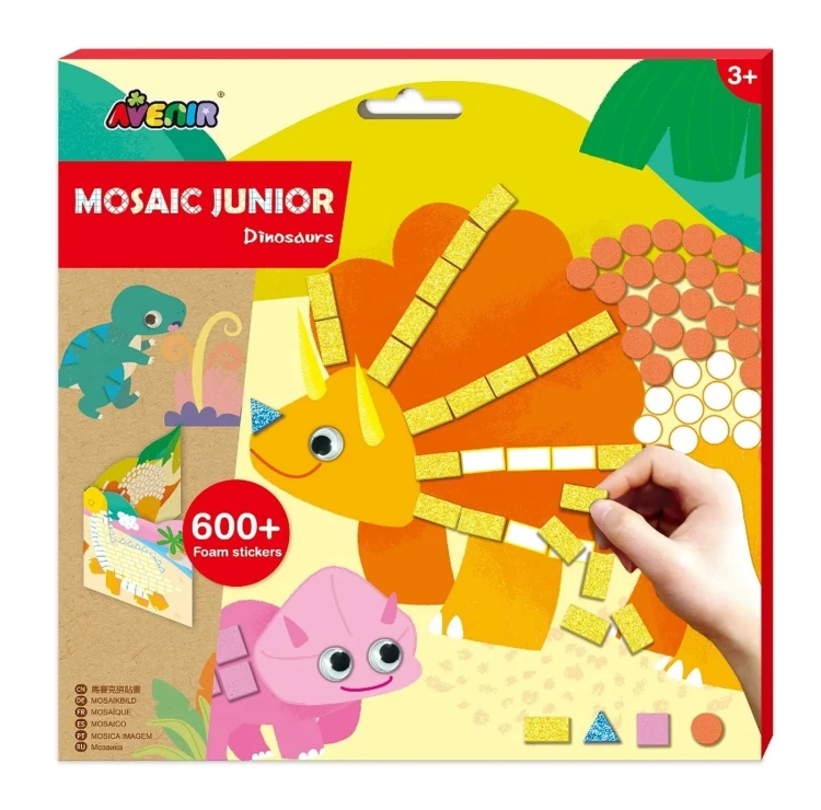 Mozaika Dinozaur - wyklejanka dla dzieci 3+ Avenir