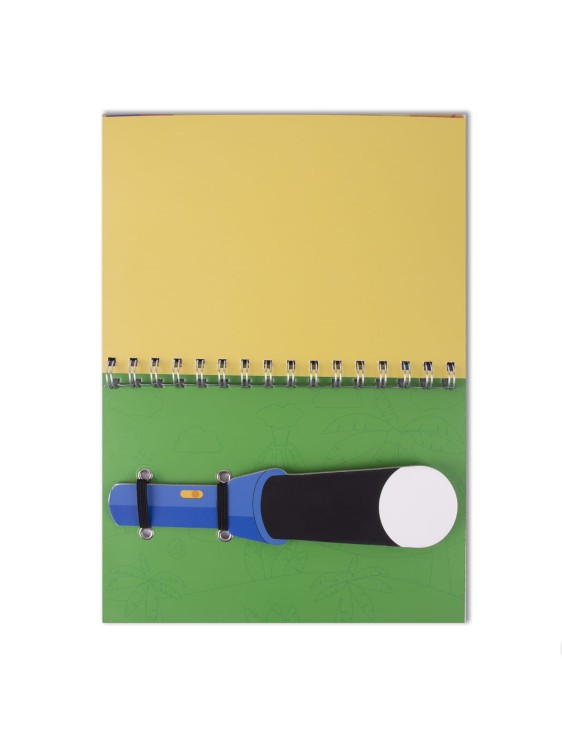 Książeczka z magiczną latarką - Dinozaury - książeczka na podróż 3+