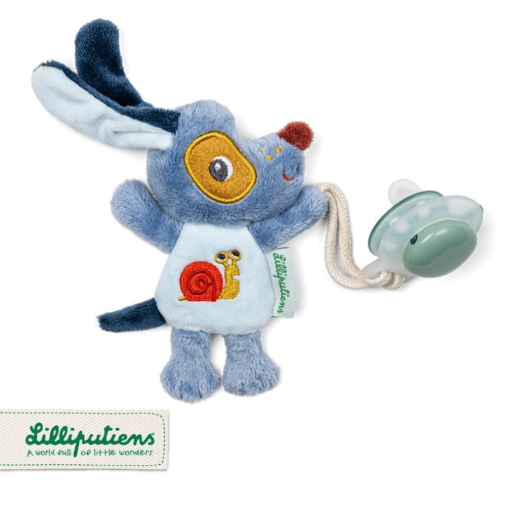 Zawieszka do smoczka świecąca w ciemności Piesek Jules, niemowlę, 0 m+, Lilliputiens