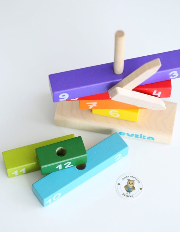 Zegar Cubika - Drewniana zabawka edukacyjna