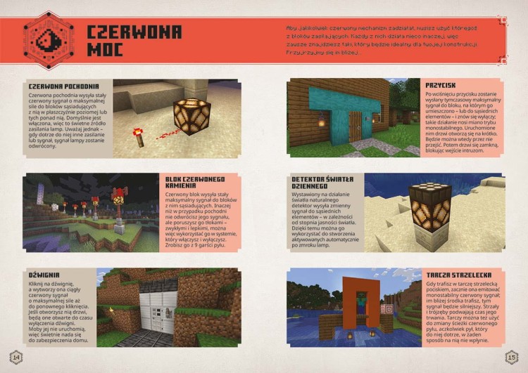 Minecraft. Podręcznik czerwonego kamienia - książka dla dzieci