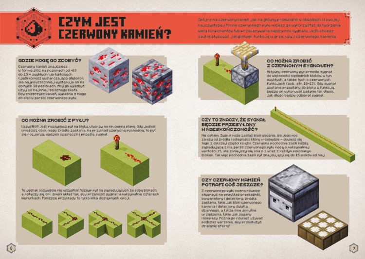 Minecraft. Podręcznik czerwonego kamienia - książka dla dzieci