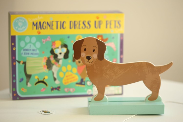 Zwierzaki Pieski Magnetyczna Floss & Rock - Układanka na podróż dla dzieci