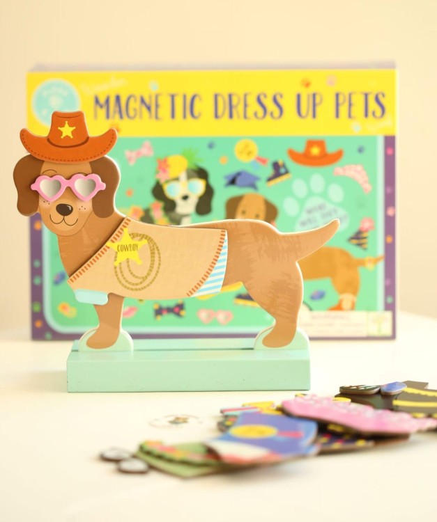 Zwierzaki Pieski Magnetyczna Floss & Rock - Układanka na podróż dla dzieci