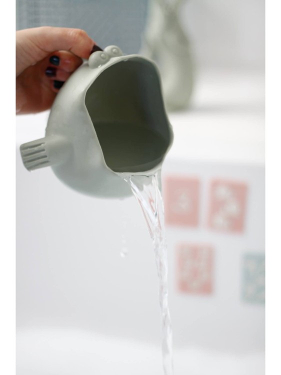 Silikonowy Czerpak Rozdymka Scrunch - Miętowy - zabawka do wody