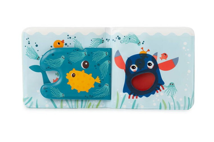 Magiczna książeczka do kąpieli z zabawką-gąbką Kaczorek Gaspard 0 m+ LILLIPUTIENS