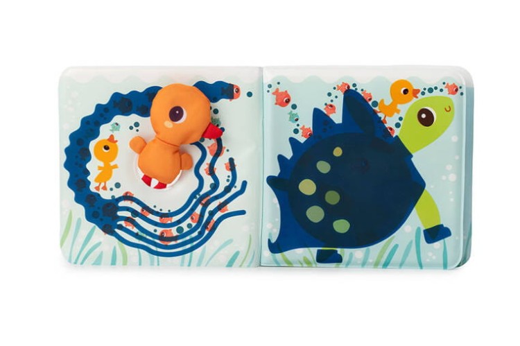 Magiczna książeczka do kąpieli z zabawką-gąbką Kaczorek Gaspard 0 m+ LILLIPUTIENS