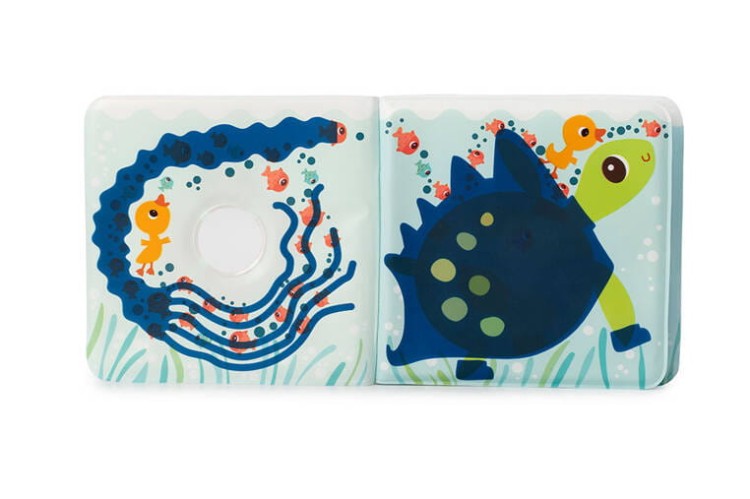 Magiczna książeczka do kąpieli z zabawką-gąbką Kaczorek Gaspard 0 m+ LILLIPUTIENS