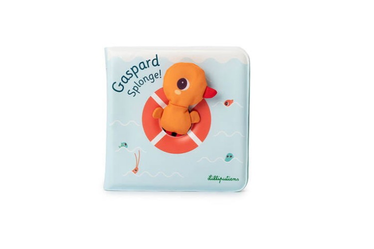 Magiczna książeczka do kąpieli z zabawką-gąbką Kaczorek Gaspard 0 m+ LILLIPUTIENS