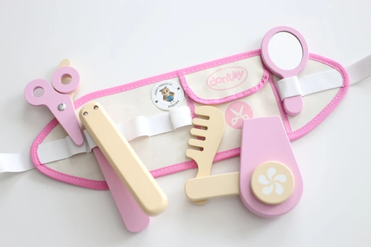 Drewniany zestaw pas fryzjerski DANTOY - zabawka edukacyjna