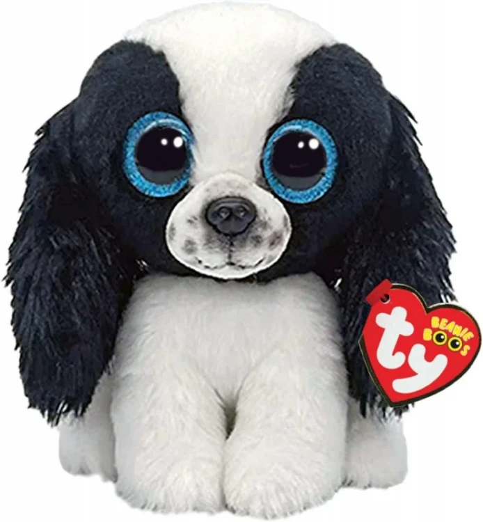 Pies czarno-biały 15cm - Beanie Boos Sissy - przytulanka dla dziecka