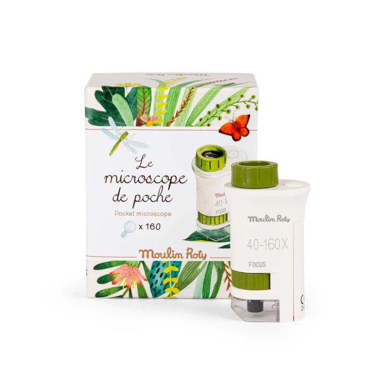 Mikroskop kieszonkowy dla dziecka Djeco LE JARDIN DU MOULIN