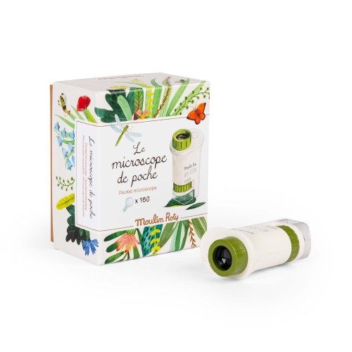 Mikroskop kieszonkowy dla dziecka Djeco LE JARDIN DU MOULIN