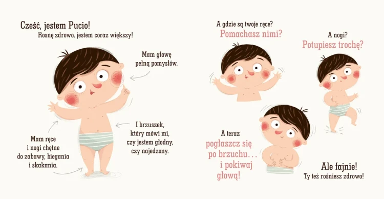 Pucio rośnie zdrowo - książka dla dzieci