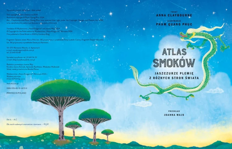 Atlas smoków. Jaszczurze plemię z różnych stron... - książka dla dzieci
