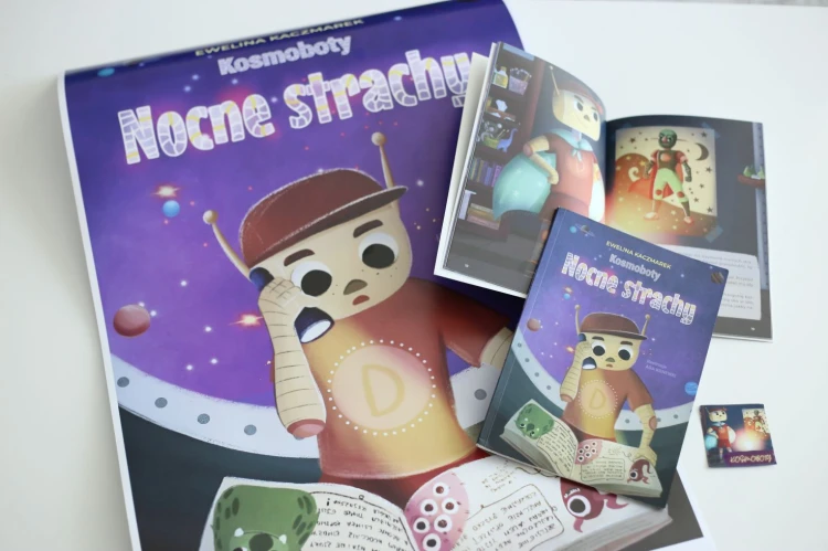 Kosmoboty. Nocne strachy - książka dla dzieci 6+ trudności ze snem